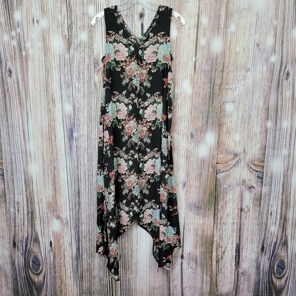 Tolani Collection Printed Asymmetrical Hem Dress View 2